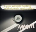 1-Year site hosting with domain name registration